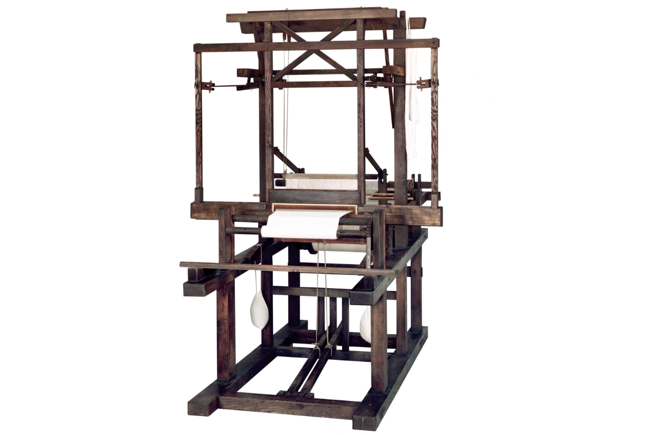 Historic mechanical loom invented by Sakichi Toyoda